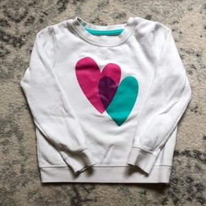 Cat & Jack heart sweatshirt
